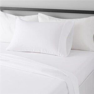 twin xl bed sheet set 3 piece microfiber soft deep pocket dorm bedding bright wh